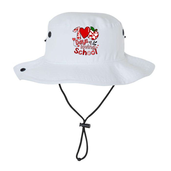 100 Days Of Loving School Groovy Cute Teacher Valentine Legacy Cool Fit Booney Bucket Hat