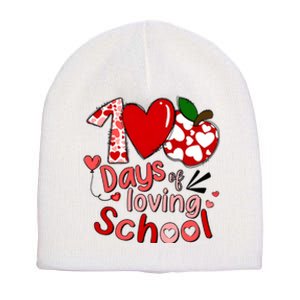 100 Days Of Loving School Groovy Cute Teacher Valentine Short Acrylic Beanie