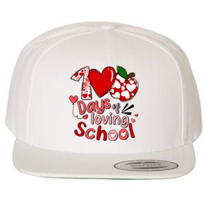 100 Days Of Loving School Groovy Cute Teacher Valentine Wool Snapback Cap