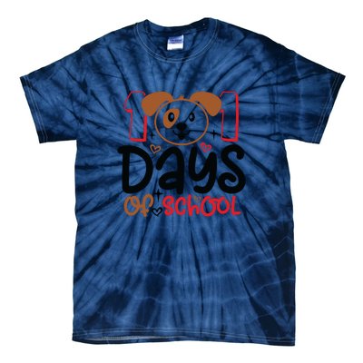 101 Days Of School Dalmatian Dog Teachers Gift Tie-Dye T-Shirt