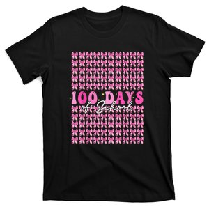 100 Days Of School Coquette Bow 100th Day Of School Girl T-Shirt