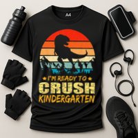 1st Day Of Kindergarten Im Ready To Crush Dinosaur Boy Cooling Performance Crew T-Shirt