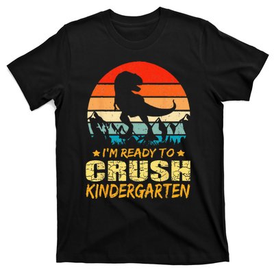 1st Day Of Kindergarten Im Ready To Crush Dinosaur Boy T-Shirt