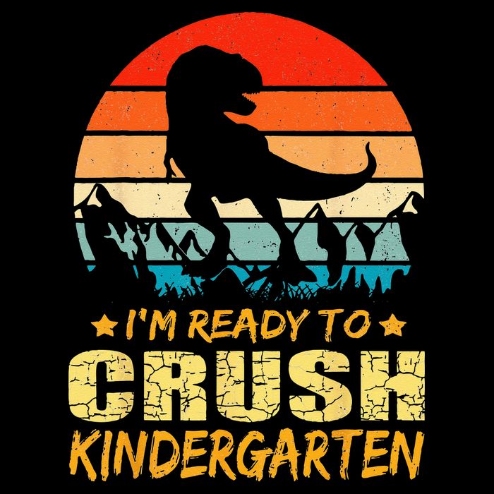 1st Day Of Kindergarten Im Ready To Crush Dinosaur Boy 16 in Basic Backpack
