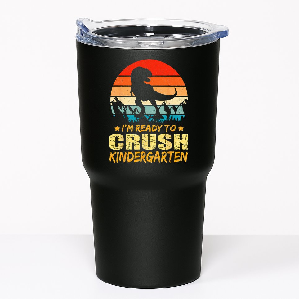 1st Day Of Kindergarten Im Ready To Crush Dinosaur Boy Tumbler