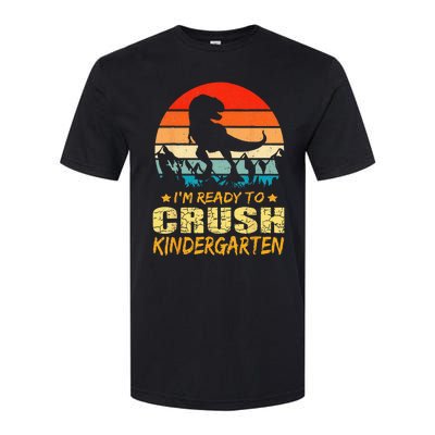 1st Day Of Kindergarten Im Ready To Crush Dinosaur Boy Softstyle CVC T-Shirt