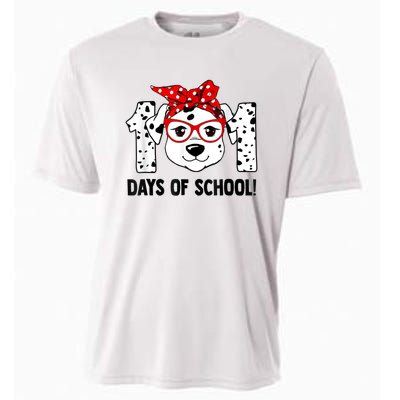 101 Days Of School Dalmatian Dog Teachers Kids Gift Cooling Performance Crew T-Shirt