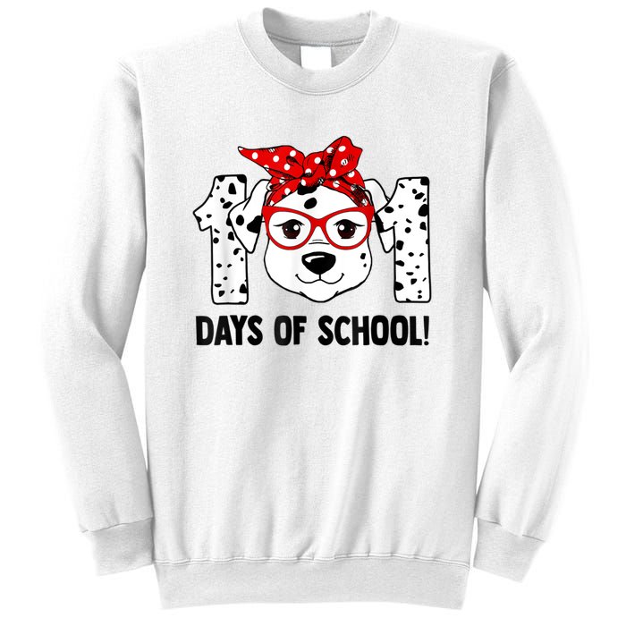 101 Days Of School Dalmatian Dog Teachers Kids Gift Sweatshirt