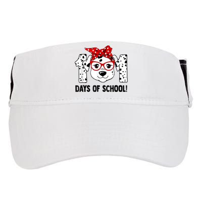 101 Days Of School Dalmatian Dog Teachers Kids Gift Adult Drive Performance Visor