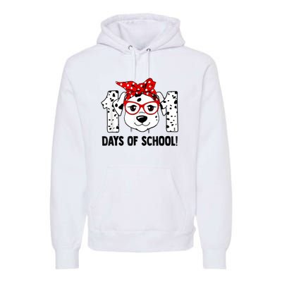 101 Days Of School Dalmatian Dog Teachers Kids Gift Premium Hoodie