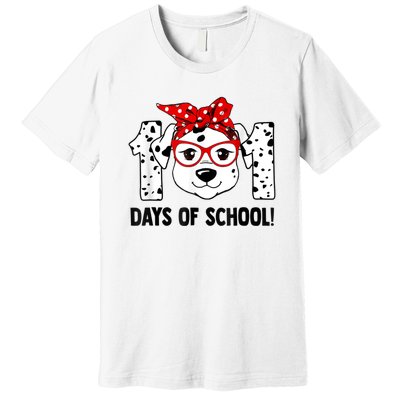 101 Days Of School Dalmatian Dog Teachers Kids Gift Premium T-Shirt