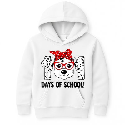 101 Days Of School Dalmatian Dog Teachers Kids Gift Kids Hoodie