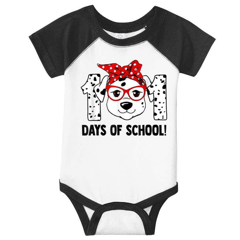 101 Days Of School Dalmatian Dog Teachers Kids Gift Infant Baby Jersey Bodysuit