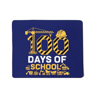 100 Days Of School Construction Vehicle 100th Day Boy Mousepad