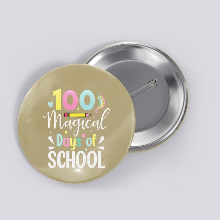 100 Days Of Magical Learning Unicorn Button