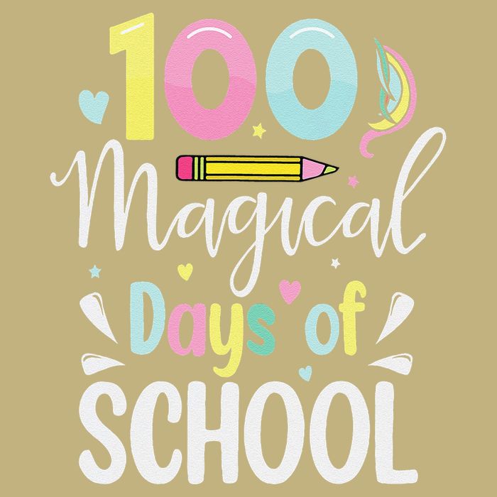 100 Days Of Magical Learning Unicorn Button