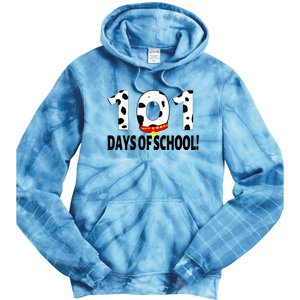 101 Days Of School Dalmatian Dog Tie Dye Hoodie