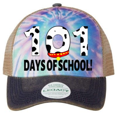 101 Days Of School Dalmatian Dog Legacy Tie Dye Trucker Hat