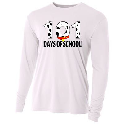 101 Days Of School Dalmatian Dog Cooling Performance Long Sleeve Crew