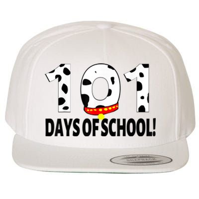 101 Days Of School Dalmatian Dog Wool Snapback Cap