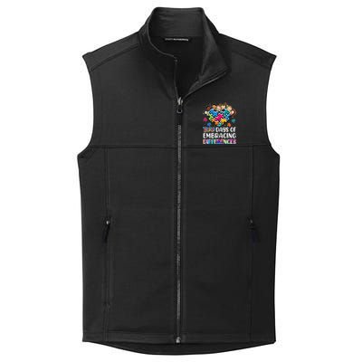 100 Days Of School Embracing Differences Autism Support Cool Gift Collective Smooth Fleece Vest