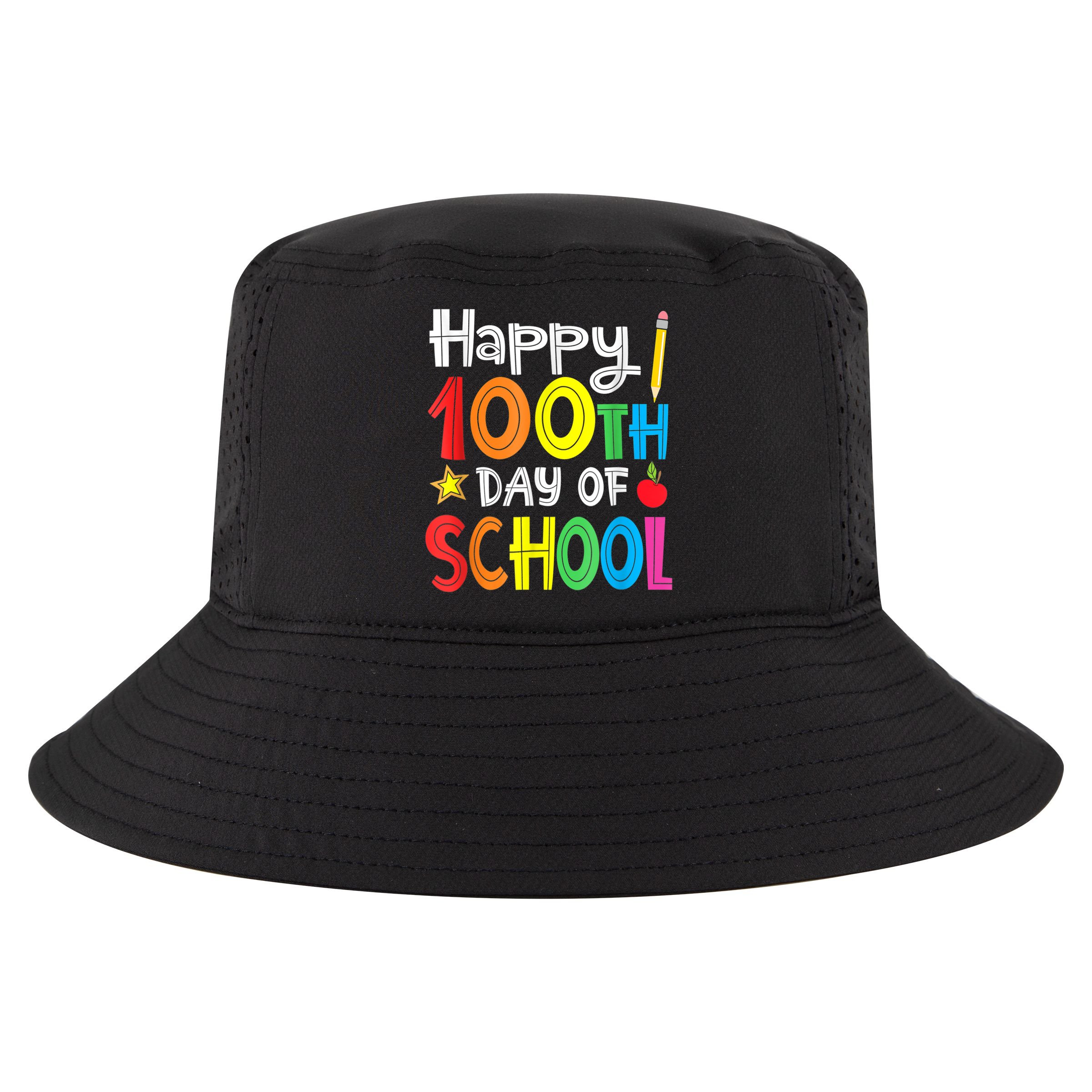100th Day Of School A Gift For Teachers Kids Child Happy 100 Days Cool Comfort Performance Bucket Hat