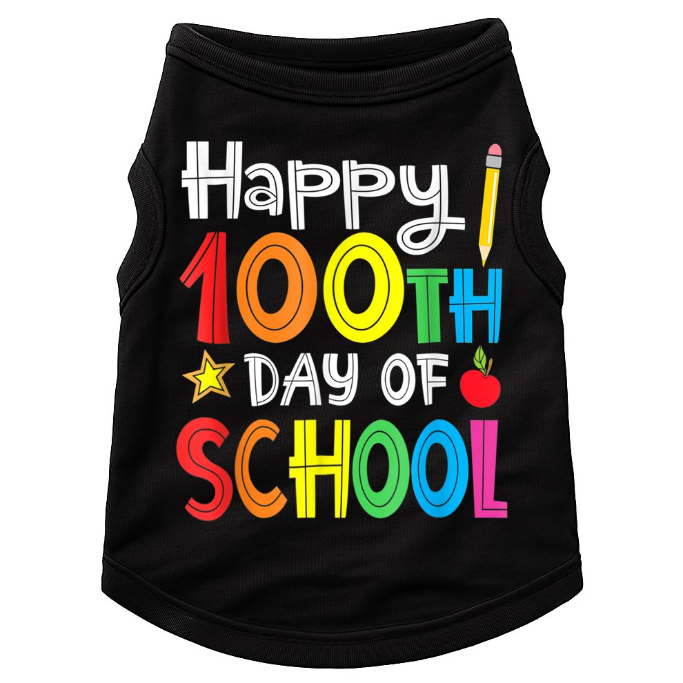 100th Day Of School A Gift For Teachers Kids Child Happy 100 Days Doggie Tank