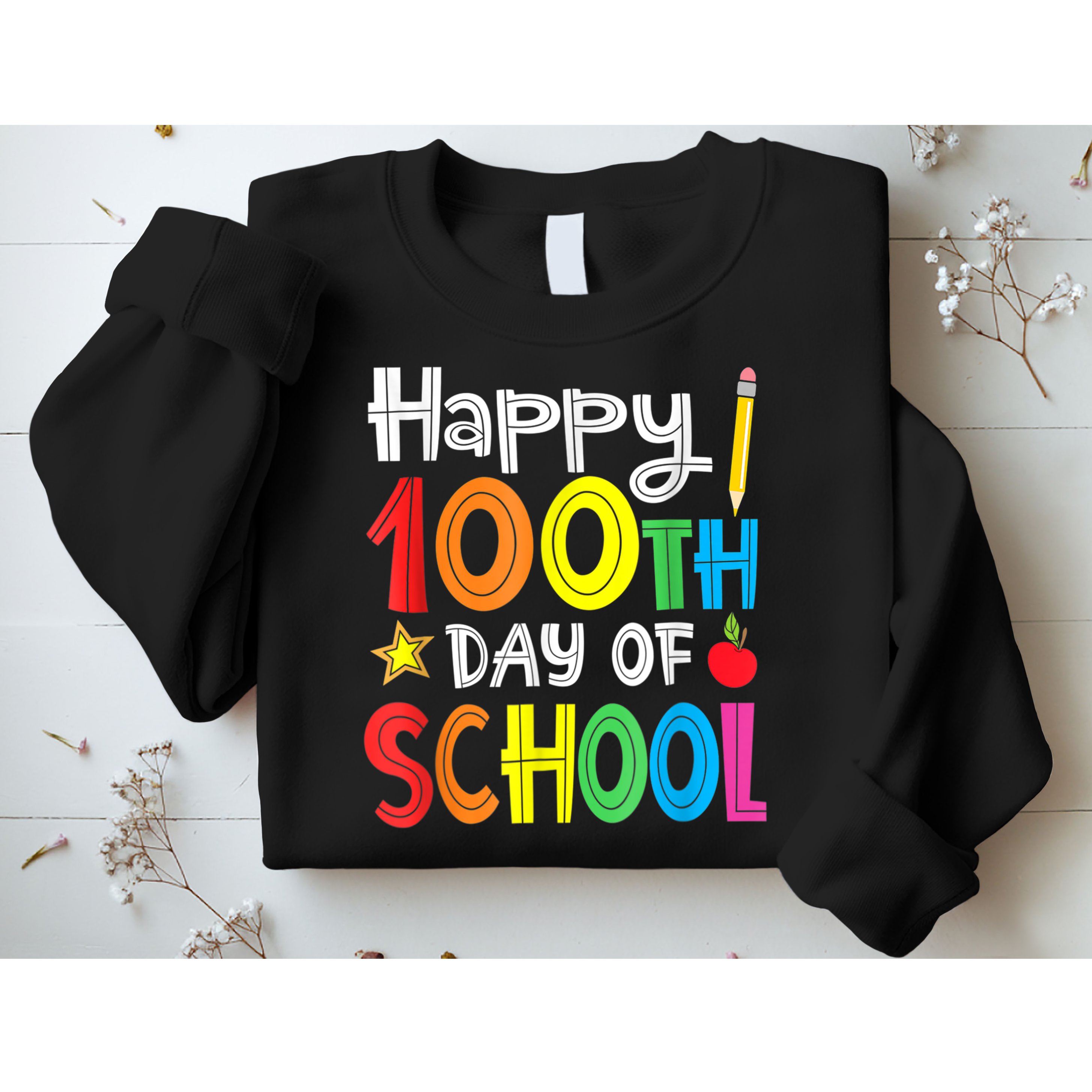 100th Day Of School A Gift For Teachers Kids Child Happy 100 Days Sweatshirt