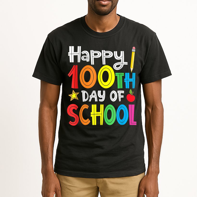 100th Day Of School A Gift For Teachers Kids Child Happy 100 Days Tall T-Shirt