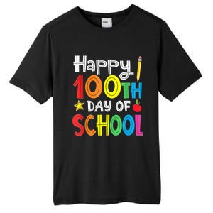 100th Day Of School A Gift For Teachers Kids Child Happy 100 Days Tall Fusion ChromaSoft Performance T-Shirt