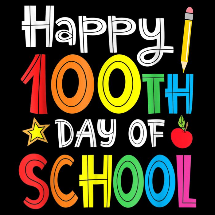 100th Day Of School A Gift For Teachers Kids Child Happy 100 Days Drawstring Bag