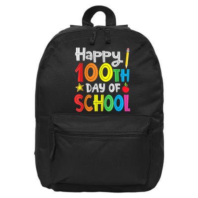 100th Day Of School A Gift For Teachers Kids Child Happy 100 Days 16 in Basic Backpack