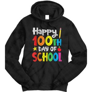 100th Day Of School A Gift For Teachers Kids Child Happy 100 Days Tie Dye Hoodie