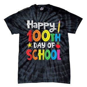 100th Day Of School A Gift For Teachers Kids Child Happy 100 Days Tie-Dye T-Shirt