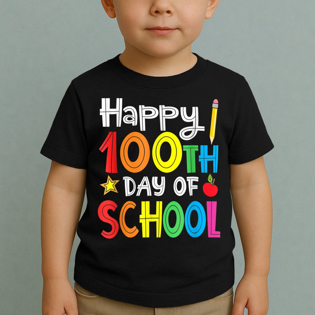 100th Day Of School A Gift For Teachers Kids Child Happy 100 Days Toddler T-Shirt