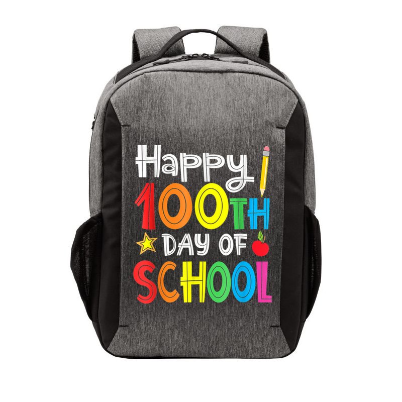 100th Day Of School A Gift For Teachers Kids Child Happy 100 Days Vector Backpack