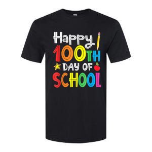 100th Day Of School A Gift For Teachers Kids Child Happy 100 Days Softstyle CVC T-Shirt