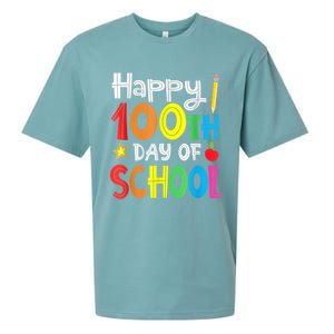 100th Day Of School A Gift For Teachers Kids Child Happy 100 Days Sueded Cloud Jersey T-Shirt