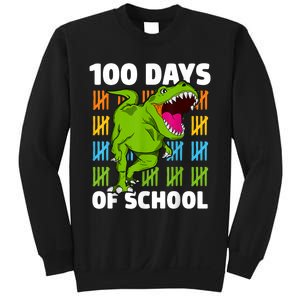 100th Day Of School Dino Fun Dinosaur Design Sweatshirt