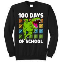 100th Day Of School Dino Fun Dinosaur Design Sweatshirt