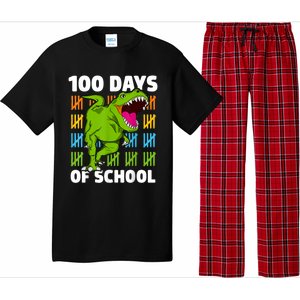 100th Day Of School Dino Fun Dinosaur Design Pajama Set