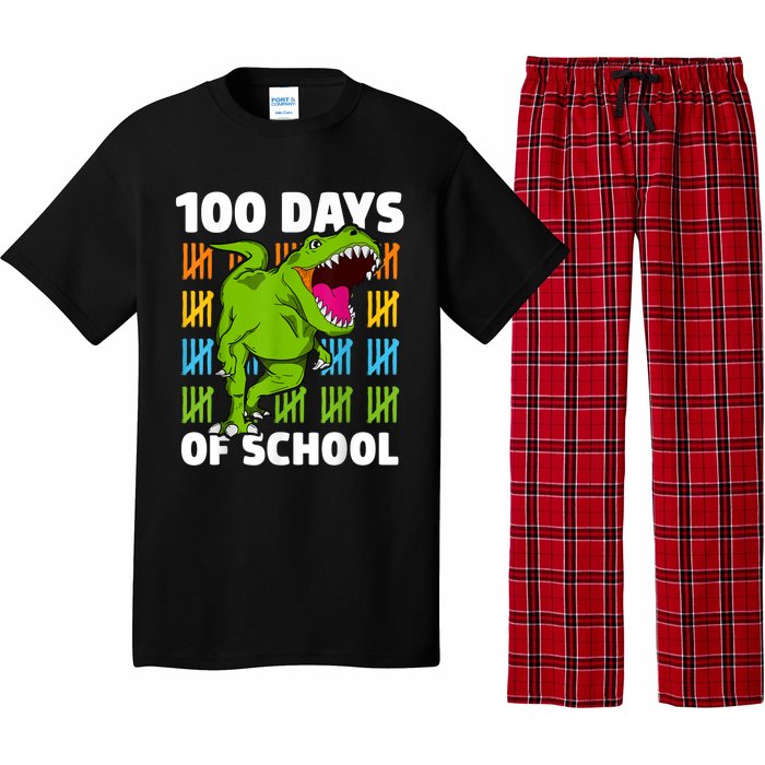 100th Day Of School Dino Fun Dinosaur Design Pajama Set