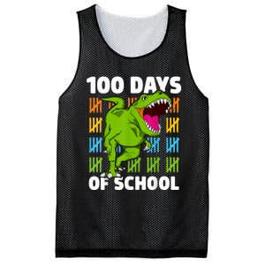 100th Day Of School Dino Fun Dinosaur Design Mesh Reversible Basketball Jersey Tank