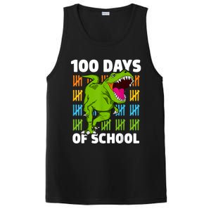 100th Day Of School Dino Fun Dinosaur Design PosiCharge Competitor Tank