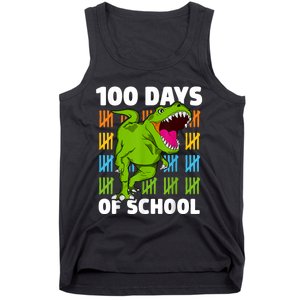 100th Day Of School Dino Fun Dinosaur Design Tank Top