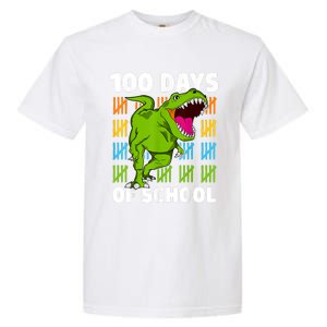 100th Day Of School Dino Fun Dinosaur Design Garment-Dyed Heavyweight T-Shirt