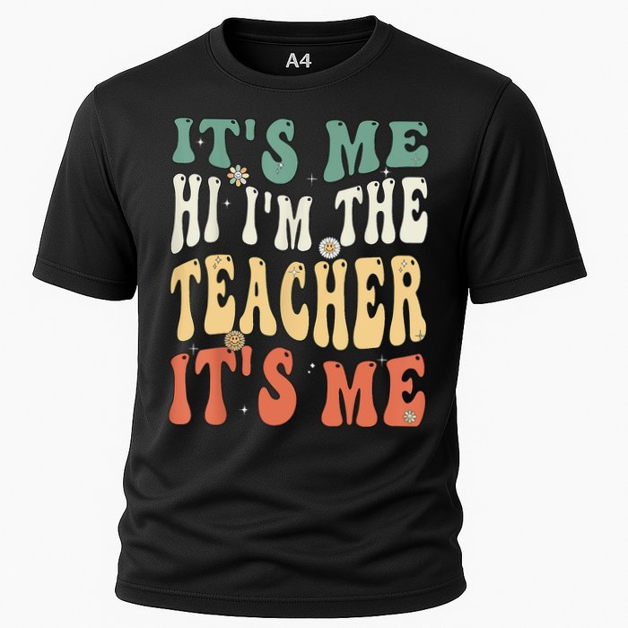 100th Day Of School I’m The Teacher It’s Me Funny Teacher Cooling Performance Crew T-Shirt