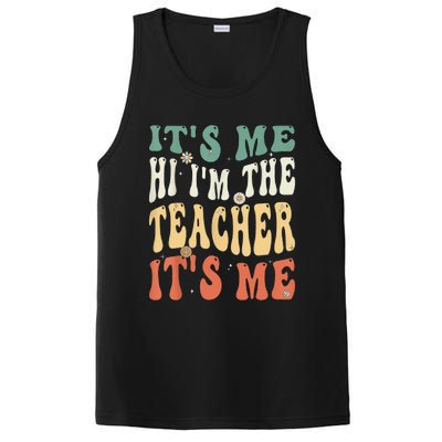 100th Day Of School I’m The Teacher It’s Me Funny Teacher PosiCharge Competitor Tank