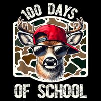 100 Days Of School Deer Hunting Deer Camo Hunter Short Acrylic Beanie