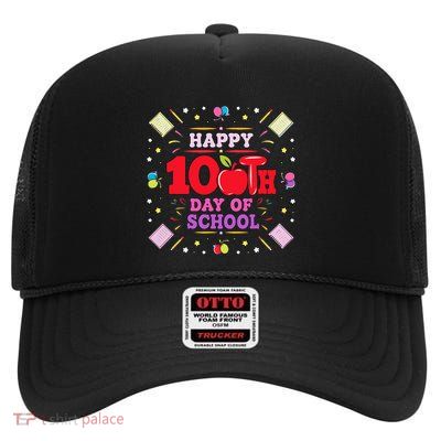 100 Days Of School Costume Teacher Student 100th Day High Crown Mesh Back Trucker Hat